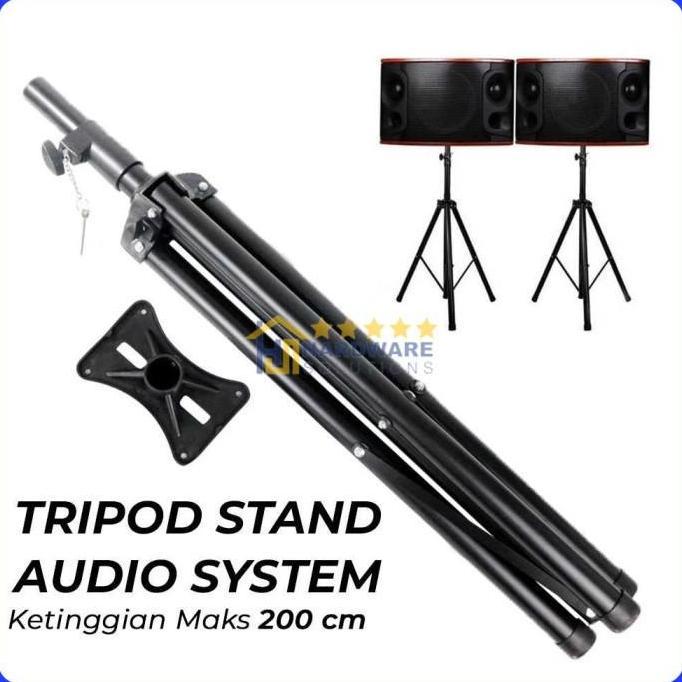 DR368 >> Floor Tripod Stand Speaker Audio System 200cm - SPS-502M