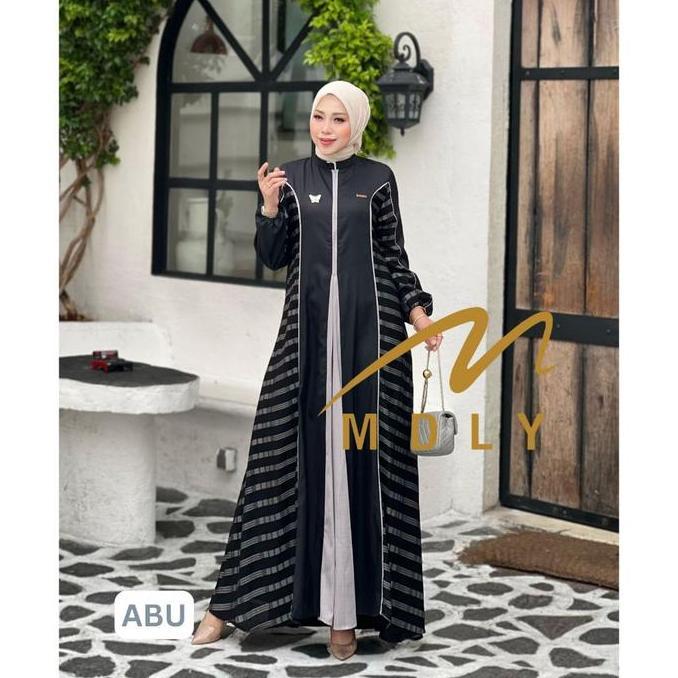 Grosir Baju Gamis Lebaran Wanita Muslimah Tisha Dress By Mdly Fit Kombinasi Nyaman Syari