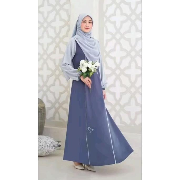 Grosir Ready Stok Zulaikha Dres By Salvina Gamis Muslim Ceruty Motif