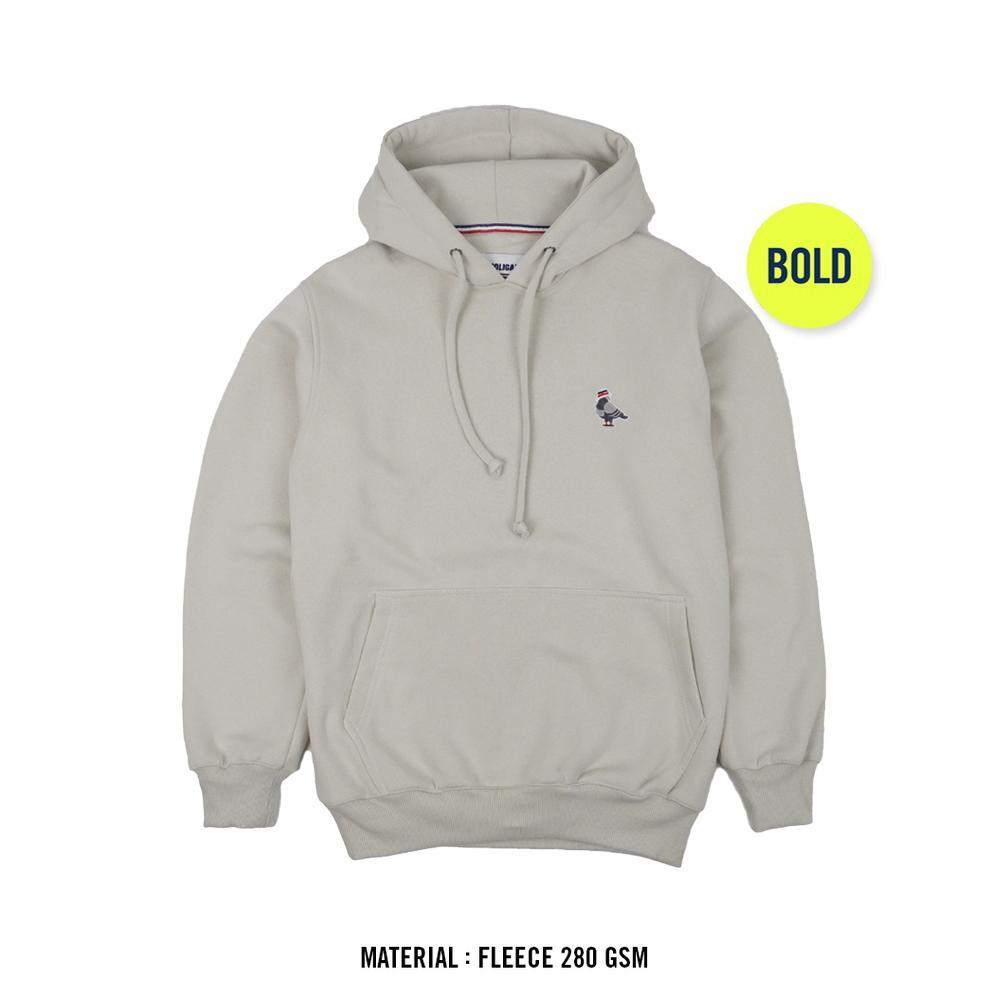 ORIGINAL HOOLIGANS HOODIE BOLD PIGEON LIGHT GRAY