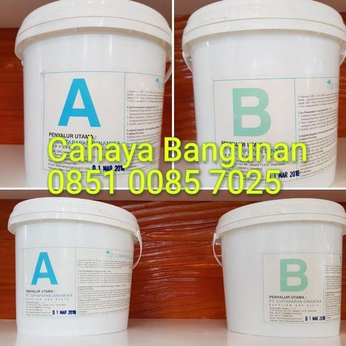TERBARU Compound Compond Kompon GRC Board AB A B 2 Komponen A+B 2Komponen 8Kg
