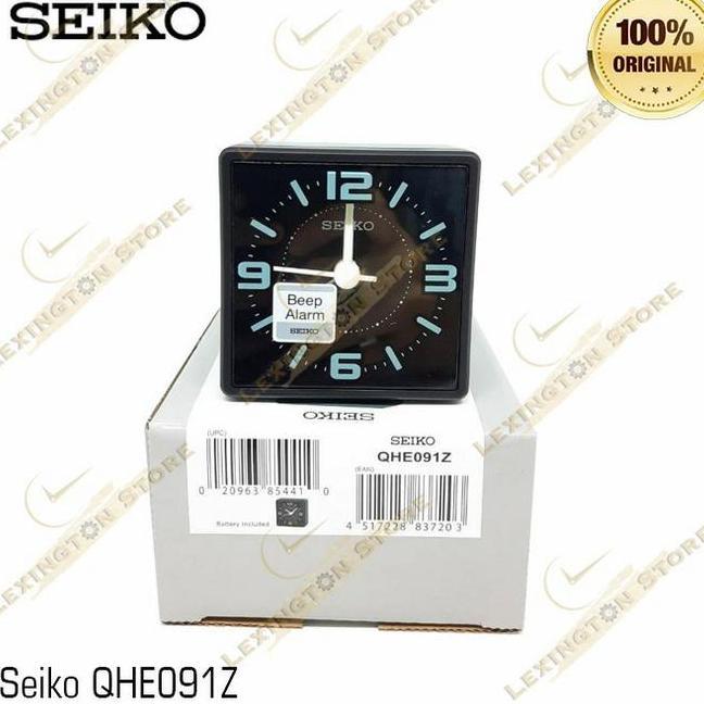 Jam Weker Beker Seiko Qhe091 Lumite Beep Alarm Jam Weker