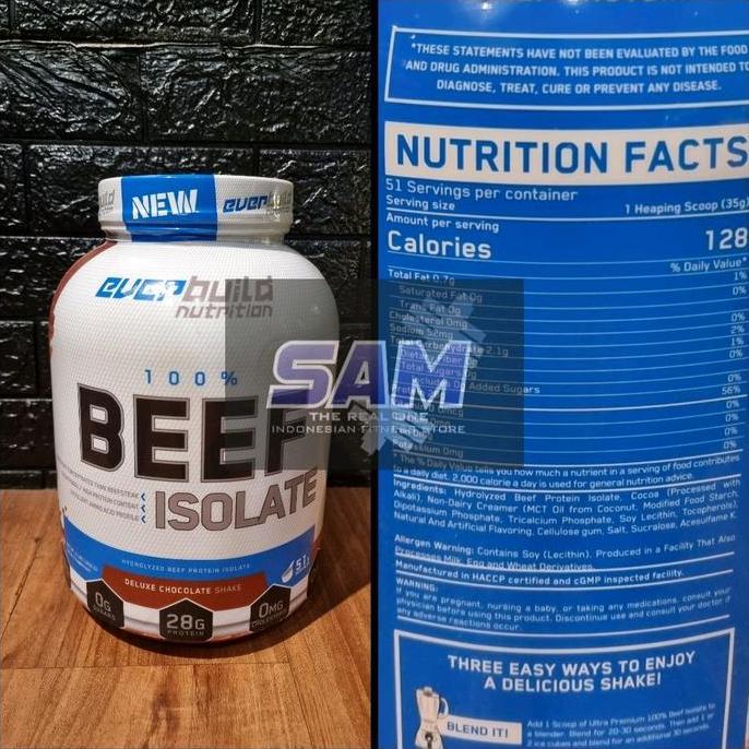 Suplemen Fitness EVERBUILD Beef Protein Isolate 4 lb Malang Ever Build