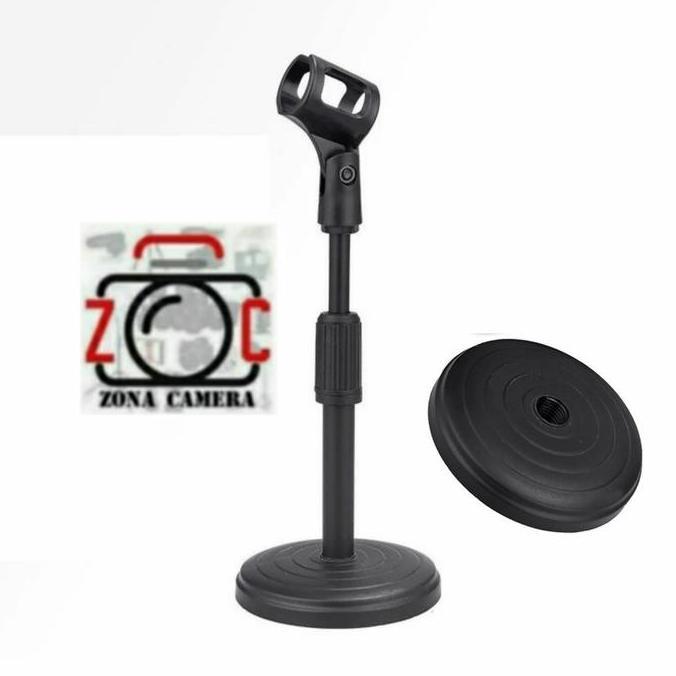 Stand Microphone Podcast Dekstop Holder Standing Mic Universal Tripod