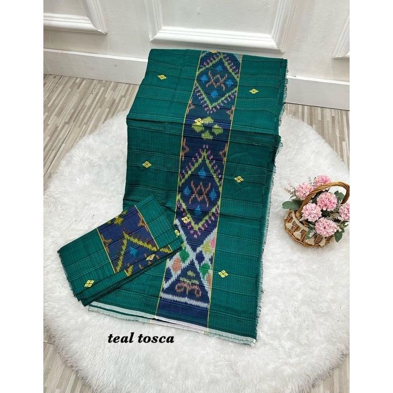 Promo !!! Kamen Endek Semi Mastulo Tabur Emas Bordir Premium+ Selendang Besar Tabur Emas