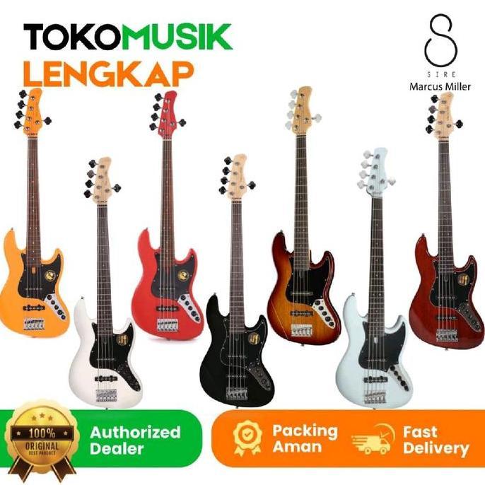 Murah Elektrik Gitar Bass Sire Marcus Miller V3 5St 2nd Generation Bass Active 5 String Original Non