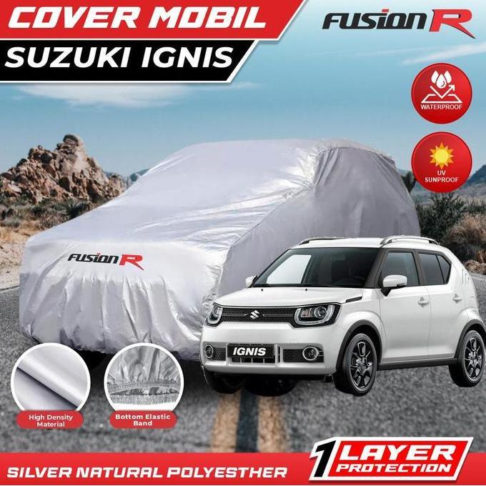 (BEST SELLER) Cover Mobil / Sarung Mobil IGNIS merek FUSION R / Cover Mobil Putih