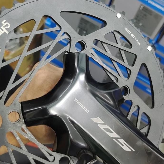 Murah Chainring GT HALF5 Multi Speed 53T 39T Dan 56T 39T Baut 4 BCD 110 Alloy 7075 Ringan Multispeed