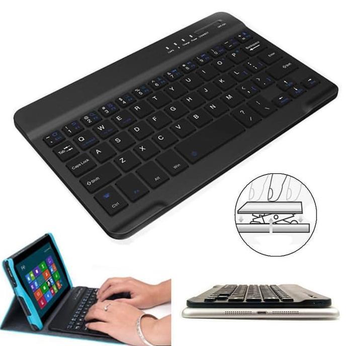 Outpic- Wireless Slim Keyboard 9 Inch Bluetooth Ipad Tab Android Windows Mac
