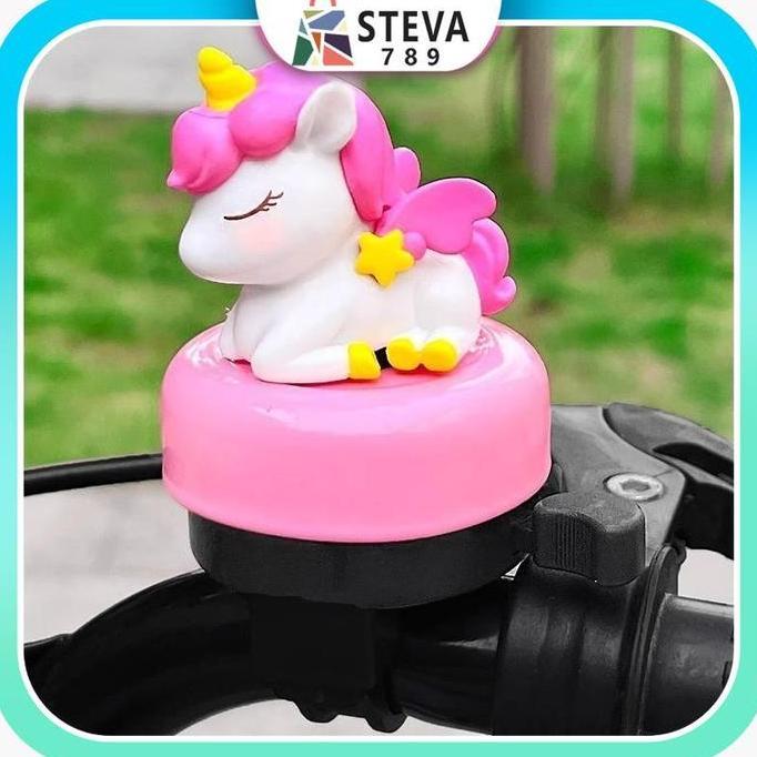 Murah Bel sepeda kartun/bel sepeda unicorn ungu/pink/bel sepeda anak-anak lucu/bel sepeda klasik yan