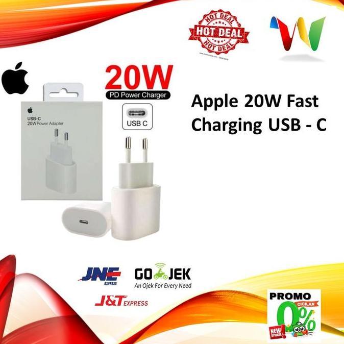 Outpic- (Original) Apple Usb-C 20W / 18W Power Adapter Iphone 12 Fast Charger