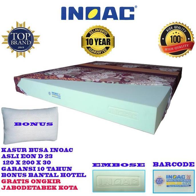 inoac kasur busa 120 x 200 x 30 cm 10 tahun distributor Tebal Penyangga Pungg