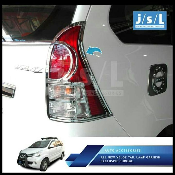 TERMURAH ALL NEW AVANZA XENIA VELOZ 2012-2014 TAIL LAMP GARNISH CHROME 