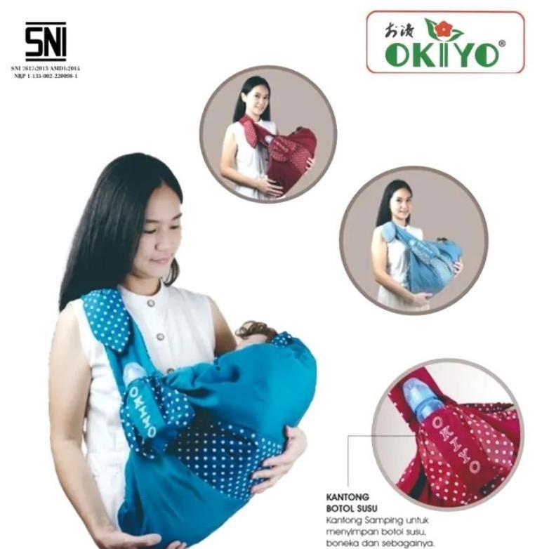 Gendongan Bayi Samping Okiyo G-777 - Gendongan Bayi Dengan Tempat Botol Susu - Perlengkapan, Hipseat