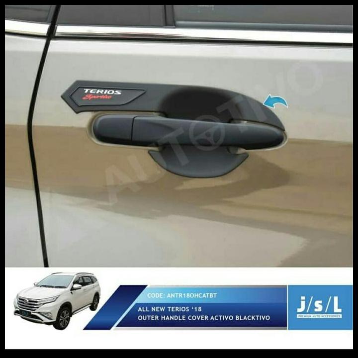 TERMURAH MANGKOK PINTU ALL NEW TERIOS 2018-2023 OUTER HANDLE COVER HITAM DOFF