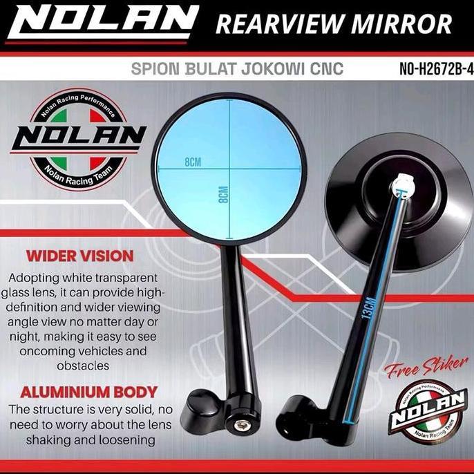 Spion bulat clasic full cnc - spion jokowi universal japstyle Xsr Tiger Megapro ADV Nmax PCX Dill Un