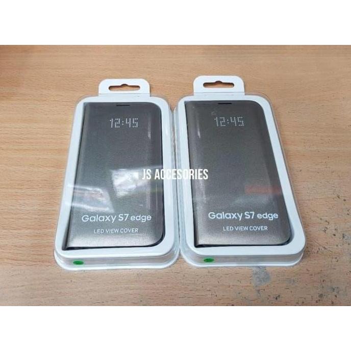 (Sale) Samsung S7 Edge LED Wallet Display View Original Cover (TERBAIK) (TERBARU) (TERMURAH)