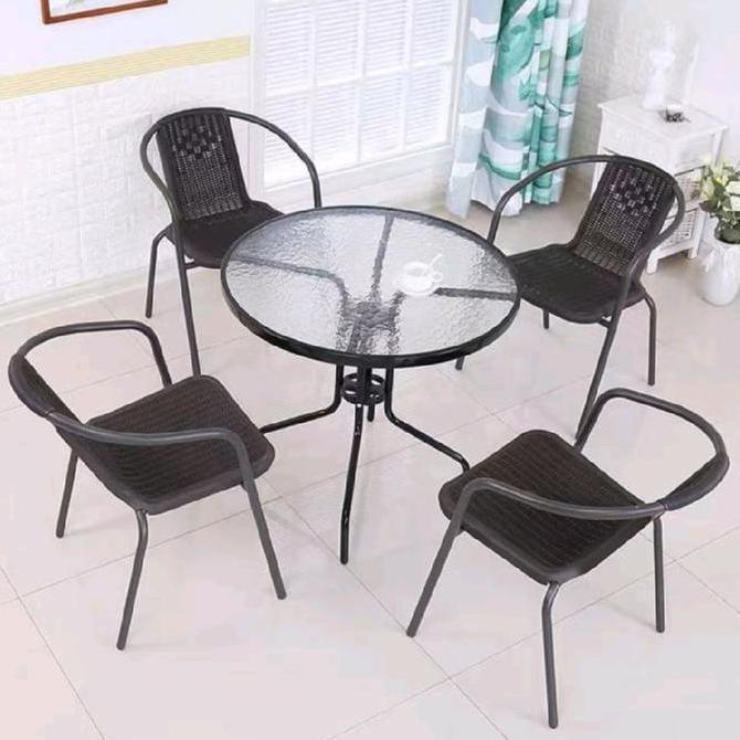 Kursi meja teras kursi taman kursi outdoor cafe Furniture
