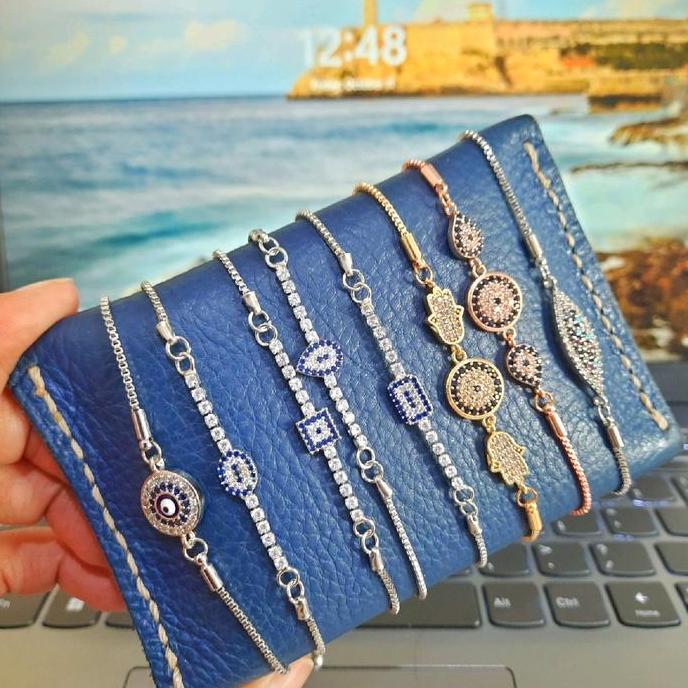 Gelang Asli Turki Model Serut Batu Zirkon  Souvenir dan Hadiah Turki Umroh dan Haji