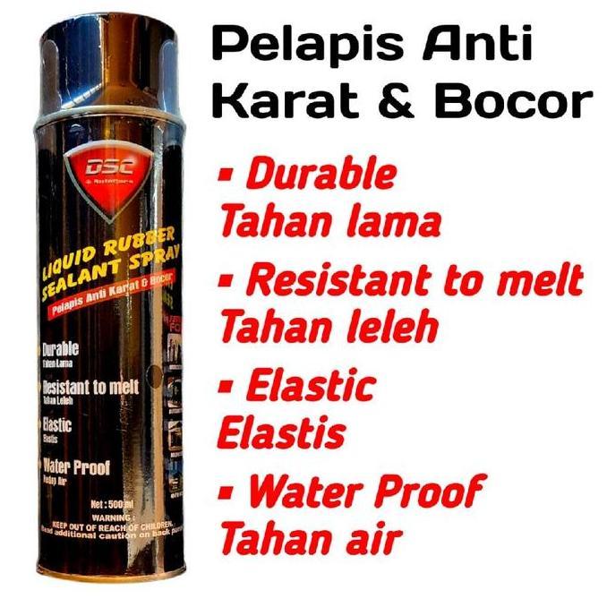 Qnqx- Dsc Rubber Sealant Spray Cat Anti Karat / Penambal Atap Bocor Waterproof