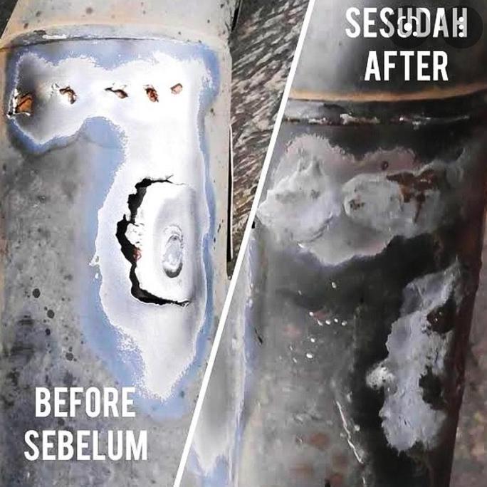 Qnqx- Lem Besi Tahan Panas 300C Durasteel Epoxy 5 Menit Lem Mesin Radiator