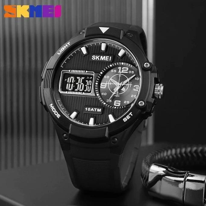 Wgwg- Jam Tangan Pria Digital Anti Air 10 Bar Skmei 1761