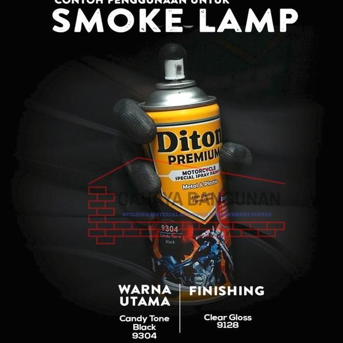 Wbex- Pilox Pylox Diton Premium Candy Tone Black 9304 Cat Smoke Lampu Hitam