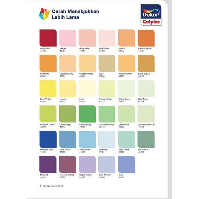 Wbex- Cat Tembok Interior Dulux Catylac Putih 1501 / Warna Catalog 25Kg Pail