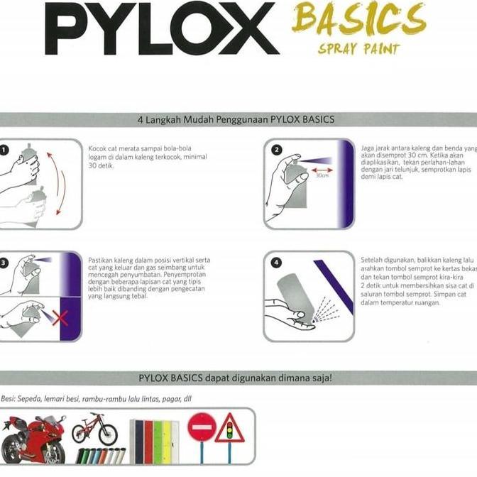 Wbex- Pylox Basics Nippon Paint Cat Semprot Mobil Besi Pylox Basic Motor