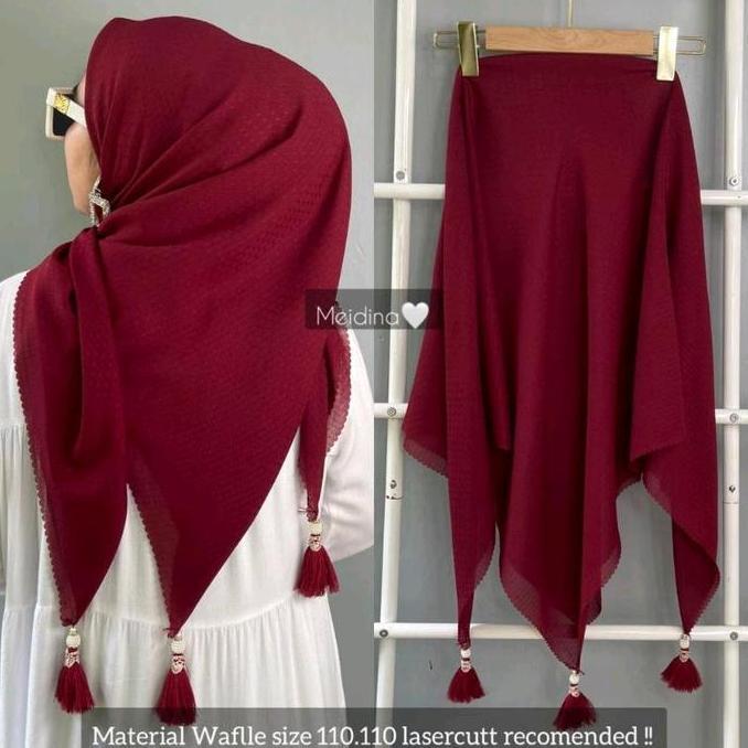 Dieocrd- Segiempat Tassel Polos/Segiempat Potton Star Polos/Segiempat Rubicon Jambul Square