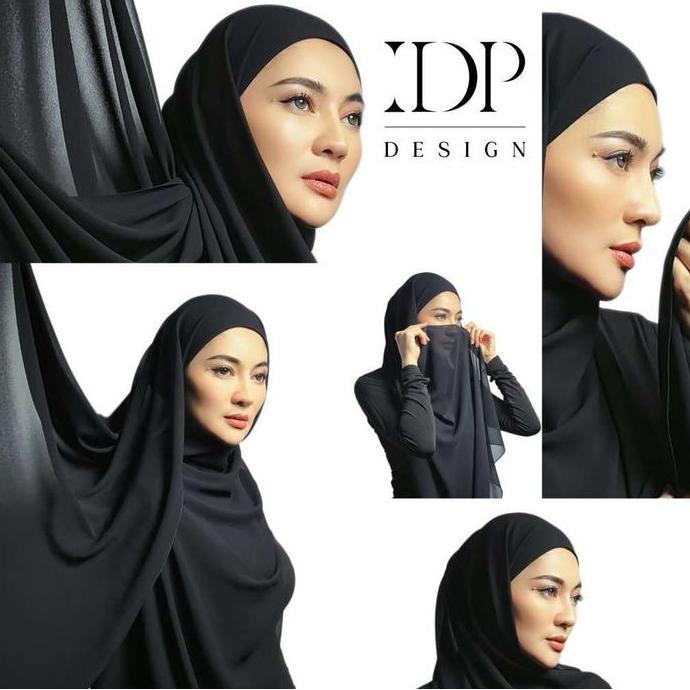 Dieocrd- Pasmina Inner Idp Design Kerudung Wanita Muslim,Hijab Instan,Ceruty Rayon Hijab Kaos Panjan