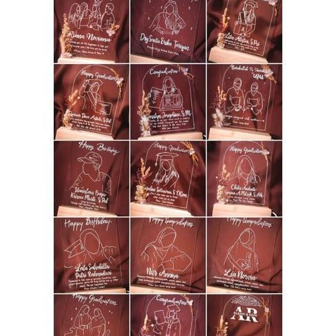 Kado Wisuda / Gift Wisuda / Hadiah Wisuda / Kado Unik Wisuda / Kado Acrylic / Kado Kekinian / Kado S