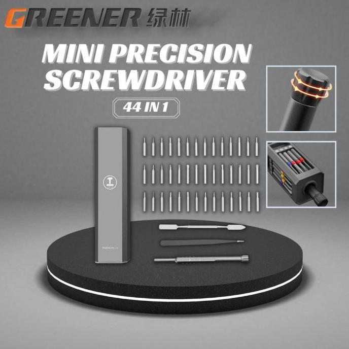 TERLARIS GREENER Tool Kit Screwdriver Set 44 in 1 - Obeng Service HP Laptop Jam