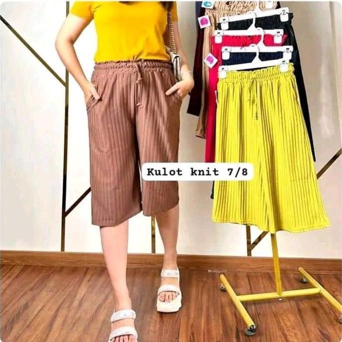 Pastikirim- Paket Hemat 100Rb Dapat 5 Pcs Kulot Hornet Premium 7/8 Celana Wanita Tebal