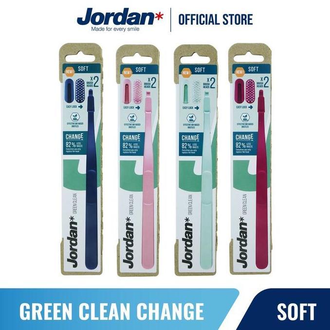 Whtting- Jordan Oral Care Green Clean Change Handel With 2 Refill Soft