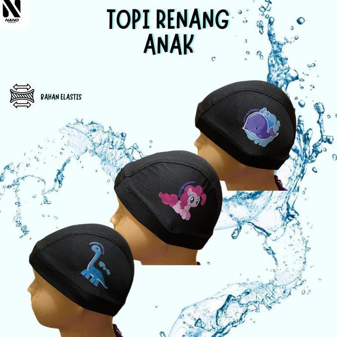 NANO || TOPI RENANG ANAK / PENUTUP KEPALA RENANG