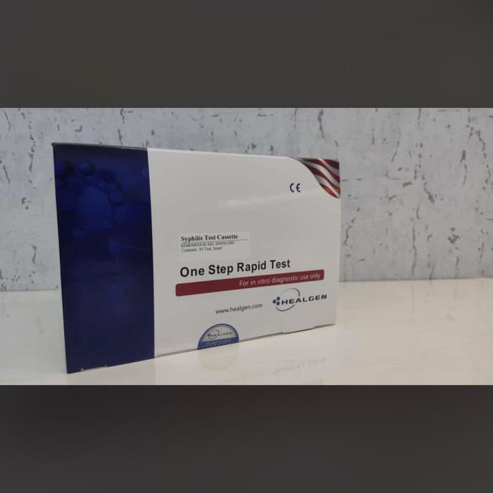 Alat rapid test Syphillis test casette Healgen isi 25 test