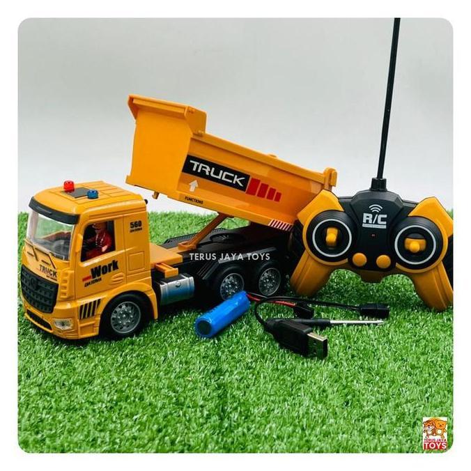 Lansungkirim- Baru Mainan Mobil Remot Truk Sampah Dump Truck Rc