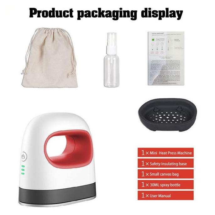 (Allthebest) Free Shipping Mesin Press Sablon Kaos Portabel Alat Press Sablon Mini