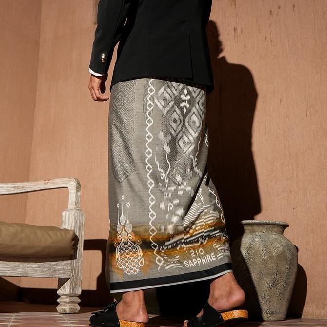 Otwkirim- Sarung Sapphire Premium Timbul Cct - Kain Tenun Timbul Kembang Dewasa