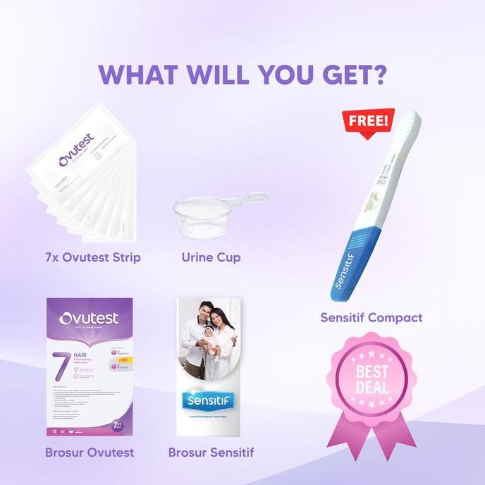Cod,Bisa- Ovutest 7 Days Plan Isi 1 Pcs / Ovulation Test Alat Tes Masa Subur