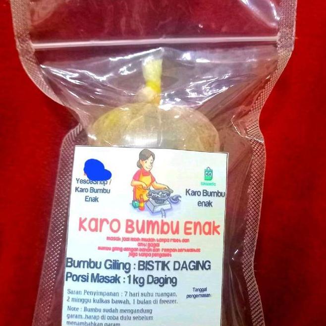 Bumbu Giling Bistik Sapi Bumbu Halus Bistik Sapibumbu Bistik Daging