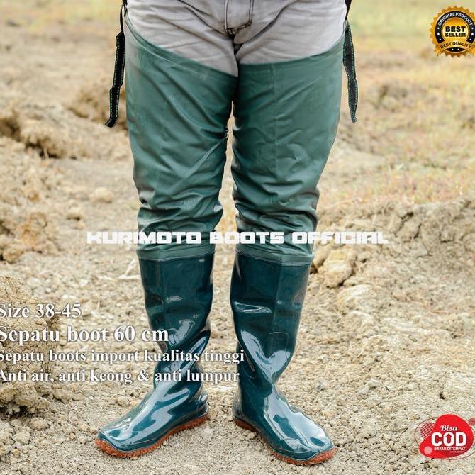 Kakikaki- Boots Sepatu Boots Sawah Petani Anti Air Original 100% Model 80Cm - Shoes