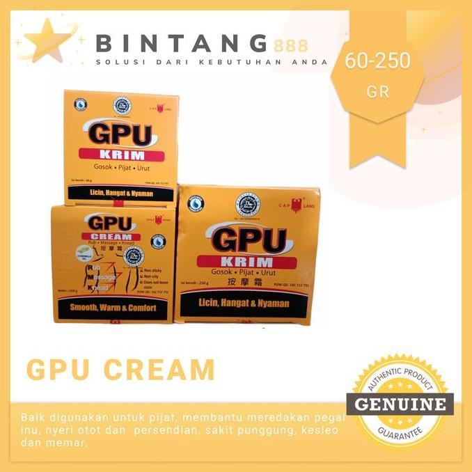Cod,Bisa- Gpu Krim Sereh 60 Gr 150 Gr 250 Gr - Variant