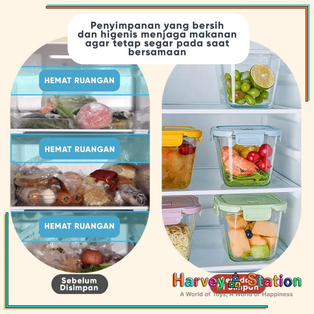 PROMO TEMPAT MPASI KACA TEMPAT MAKAN BAYI ANTI TUMPAH KONTAINER WADAH SNACK MPASI TAHAN PANAS MICROW