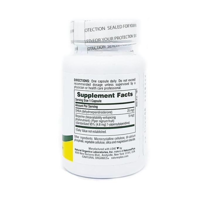 Cod,Bisa- Natures Nature'S Plus Dhea 25 With Bioperine (60) | Anti Penuaan