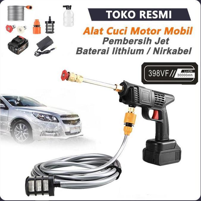 Istimewa- Qme- Alat Cuci Mobil Mesin Cuci Motor Tekanan Tinggi Jet Cleaner Mesin Semprotan Cuci Mobi