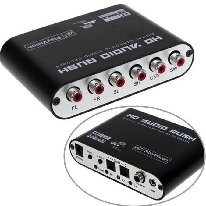 Converter Audio Speaker 5.1 Home Theater