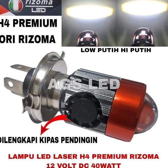 LAMPU UTAMA MOTOR LED H4 KIPAS LASER PRO SUPER TERANG / LAMPU HEADLAMP MOTOR H4 KIPAS / LAMPU UTAMA 