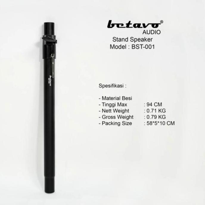 Tiang Subwoofer /Stand Tiang Speaker Satellite Betavo BST 001 ORIGINAL